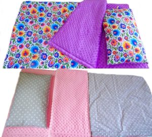 Śpiwory Dziecięce 120cm ocieplenie 1cm Poduszka Haft