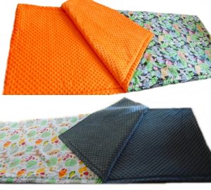 Śpiwory Młodzieżowe 180cm ocieplane 1cm Minky/Bawełna