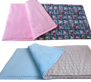 Śpiwory dla Dzieci 140cm ocieplenie 2cm Minky/Bawełna